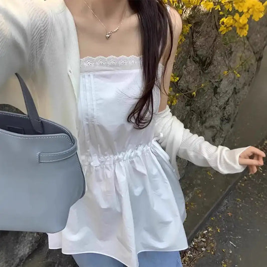 レースキャミソールブラウス