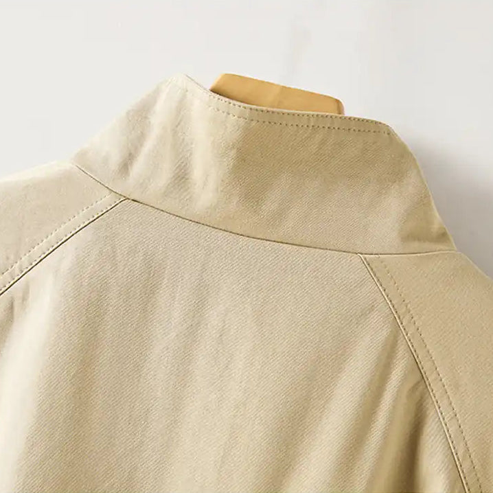 スタンドカラーオーバーライトコート