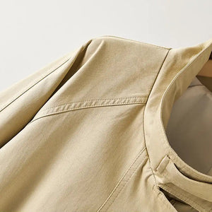 スタンドカラーオーバーライトコート