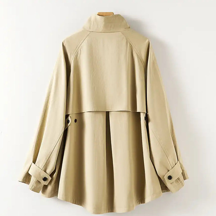 スタンドカラーオーバーライトコート