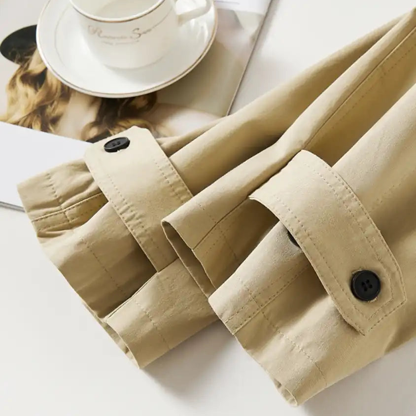 スタンドカラーオーバーライトコート