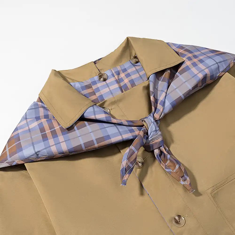 リバーシブルオーバー配色ライトアウター