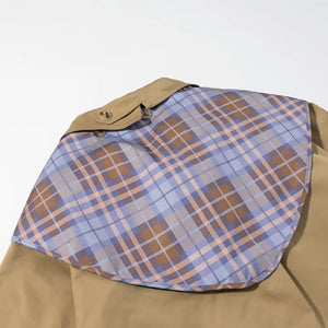 リバーシブルオーバー配色ライトアウター