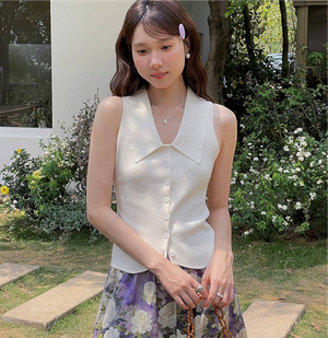 ノースリーブシャツベスト
